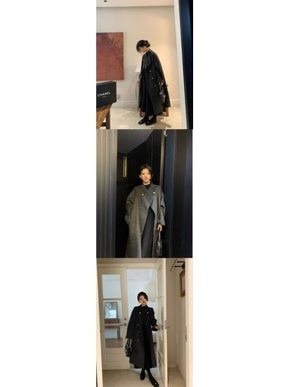 2026 Women's Gray Wool Mid-Length Coat: New Autumn/Winter, High-End with Stand Collar