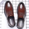 New Men's Brogue Leather Shoes Business Casual British Dress Shoes Korean Style Shoes Men's Breathable
