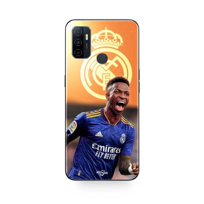 Coque de téléphone - MANIACASE - Oppo A32 - Silicone TPU - Wallpaper Real Madrid - Sportif