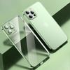 Suitable for Apple 16 Phone Cases, Electroplated with Lens Film, Iphone15Promax Transparent Case, 13/14 Full Package, Simple and Easy