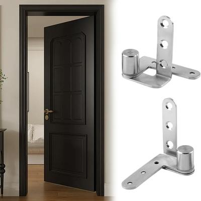Bisagra pivotante de alta resistencia Bisagra pivotante para puerta de casa 2 Piezas Acero inoxidable Rotación de 270 grados Ferretería para estanterías Para el hogar