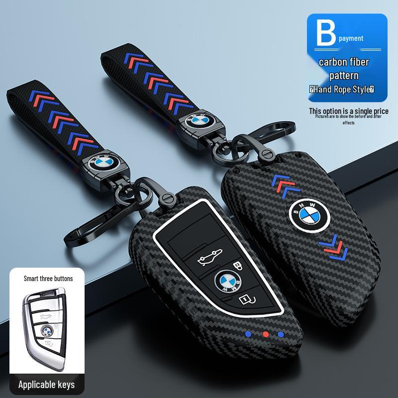 3, 5, 7 Series Blade Key Case - Luminous Protective Shell for 320i, 525li Remote & X3 Buckle