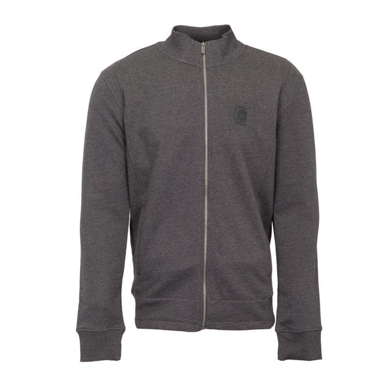 Men's CERRUTI Zip-up Cogollo Sports Sweatshirt with Funnel Neck