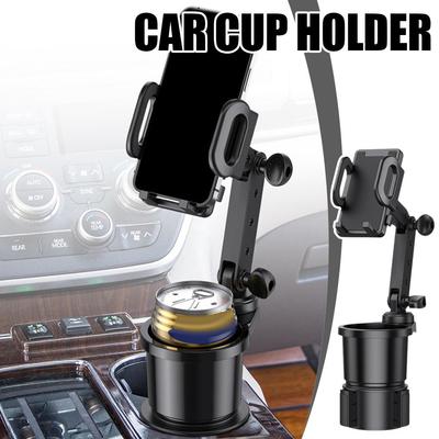 Car Cup Holder Phone Stand With Cell Phone Mount 360 Rotation Smartphone Holder Interior Access W6S6