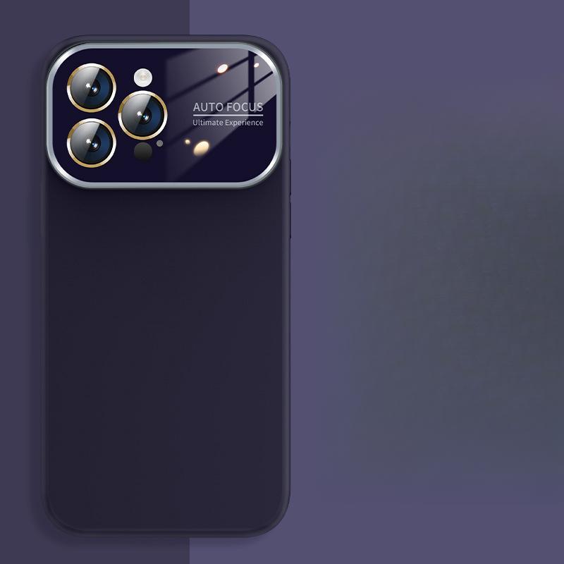 Liquid Silicone Large Window, Suitable for Iphone16 Full Lens Phone Case, IPhone 15 Matte Phone Case, 12 Soft