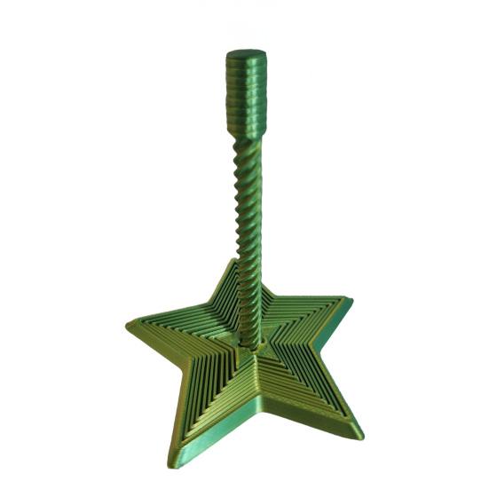 Fidget Spiral Toy, 5 Pointed Star Radish Tower Stress Reliever, Magic Rotating Sensory Toy with Color Changing Gradient, Desk Toy for Adults