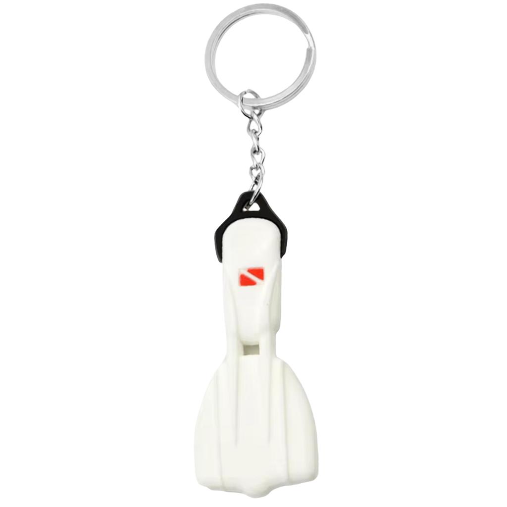 Stylish Silicone Scuba Diver Keychain Elegant Dive Fin Keychain Accessory Flipper Keyrings Bag Decoration for Divers