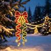 Bright LED Lights for Night Decor Christmas Magic Spiral Hanging Light, Decoration with Vertical Display Office Porch Entryway Doorway And Outdoor