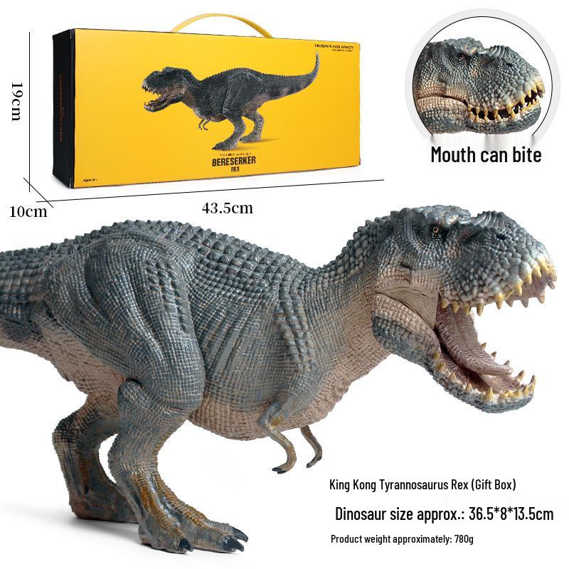 Jurassic Dinosaur Toy Set: Tyrannosaurus Rex & King Kong Model Ornaments