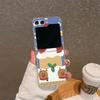 For Samsung Galaxy Z Flip 5 Cute Christmas Santa Claus Elk Case for Samsung Zflip 6 3 Z Flip4 Flip5 Case Creative New Year Gifts