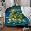 1pc Turtles, Party Blanket Versatile for Couch, Office Bed