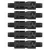 5 Sets Solar Branch Connectors UV Protection Male Female Header Board End Connector