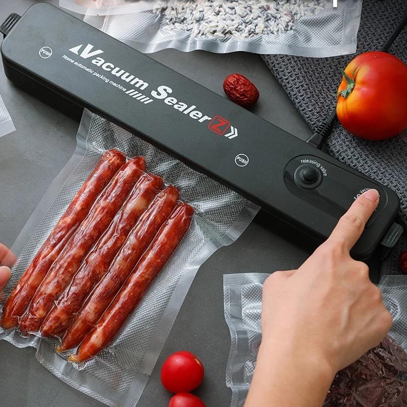 Household Kitchen Vacuum Sealer Packaging Machine with 10pcs Vacuum Bags Household Sealer Food Vacuum Sealer Promotion