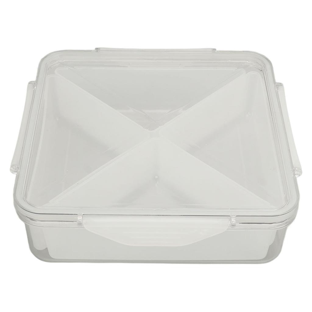 Aufbewahrungs-Organizer-Box Unterteilungsdesign Quadratisch Transparent Stilvoll Vielseitig Nüsse Aufbewahrungsbehälter mit