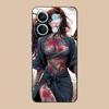 Fashion Tattoo Girl Mobile Phone Case for Xiaomi 15 14 13 12 Mi 11 T Ultra Lite Pro S X 5G Colorful Printing Cover Cover Pretty