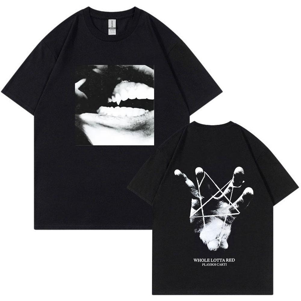 Rapper Playboi Carti Antagonist Tour T-shirt 2023 Concert Fans T Shirt Men's Fashion Hip Hop Short Sleeve Oversized T-shirts
