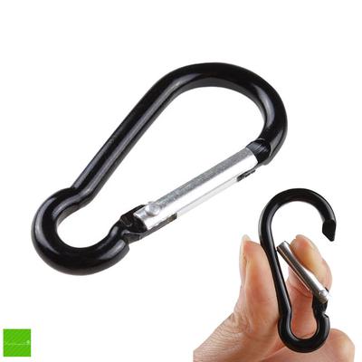 4 x Snap Hook Set Aluminium Carabiner Camping Rucksacks Spring Clip Keyring