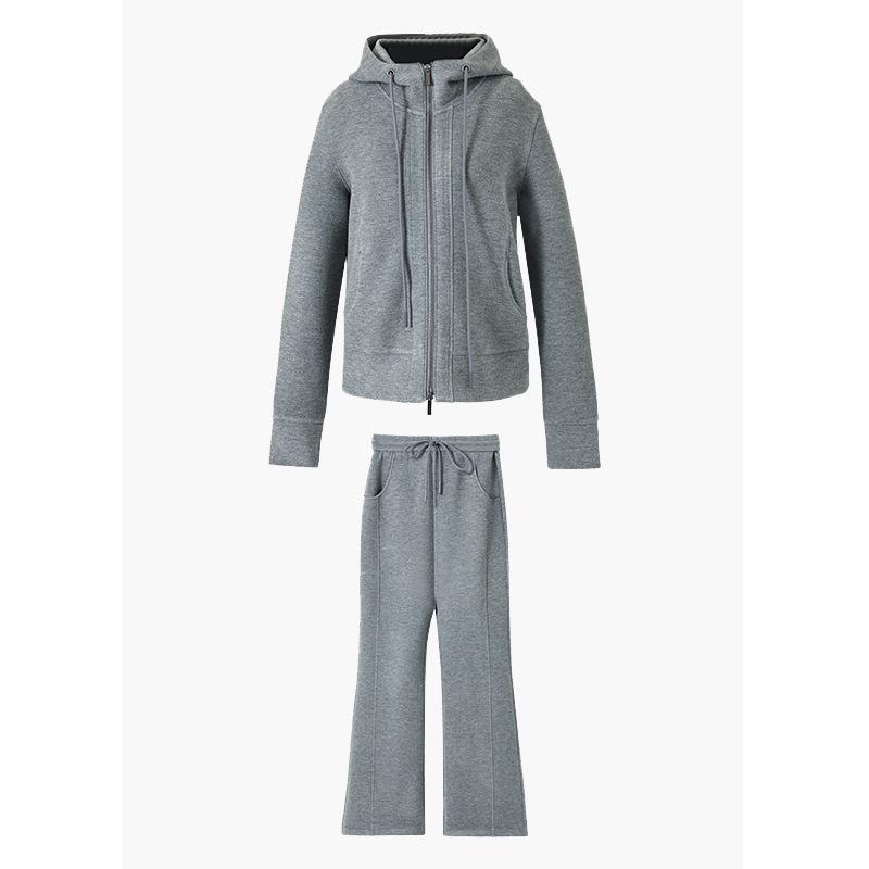 Damen Design Kapuzenpullover & Gerade geschnittene Hosen für den Arbeitsweg Set - Herbst/Winter 2025 Kollektion