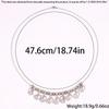 High-End European & American Stainless Steel Heart Necklace - Non-Fading Beaded Pendant Clavicle Chain Jewelry