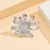 Stainless Steel Daisy and Sunflower Open Ring - Cute Vacation Style