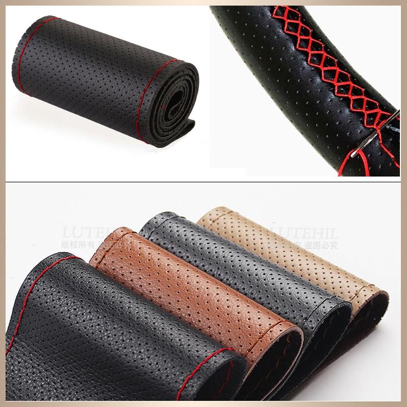 38cm/15inch Non-slip Car Steering Wheel Cover Soft Artificial Leather Braid On the Steering Wheel Cover Car Interior Accessories