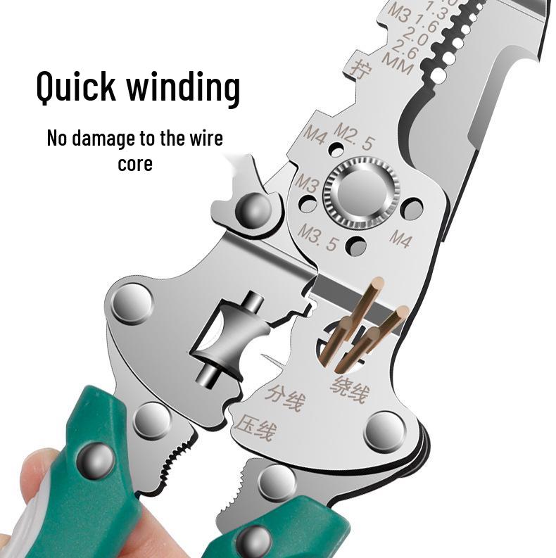 Electrician's 26-in-1 Multifunctional Tool: Wire Stripper & Foldable Screwdriver