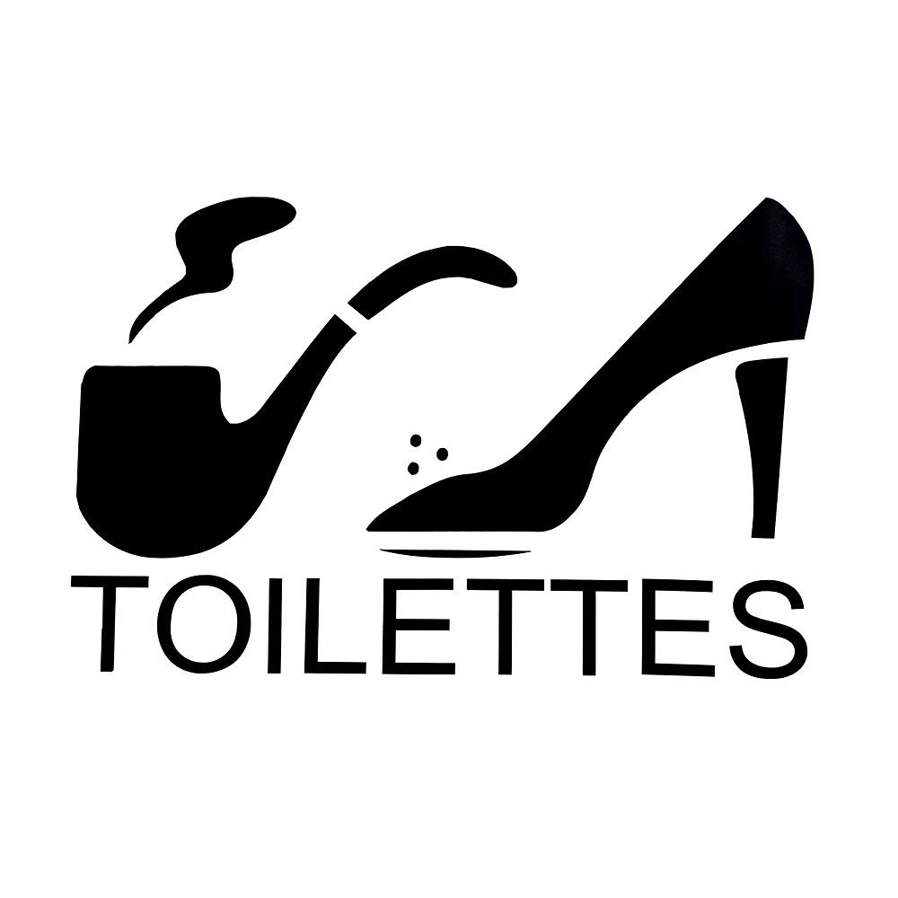 Waterproof Bathroom Home Art Wall Sticker Door Decor Vinyl Poster Toilet Decals