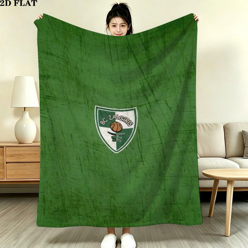 Fk Zalgiris Print Flannel Blanket, High quality Comfortable for All Seasons, Home Decor, Warmth and Comfort, Perfect for Christmas Gifts
