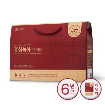 Chong Kun Dang Health Red Ginseng Antler Premium 30 Packets (1 Month Supply), Korean Health Food