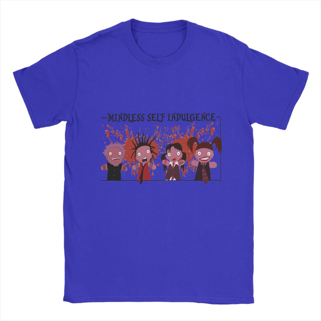 Mindless Self Indulgence T-Shirts Men  Funny Cotton Tee Shirt Round Collar Short Sleeve T Shirt Birthday Present Clothing