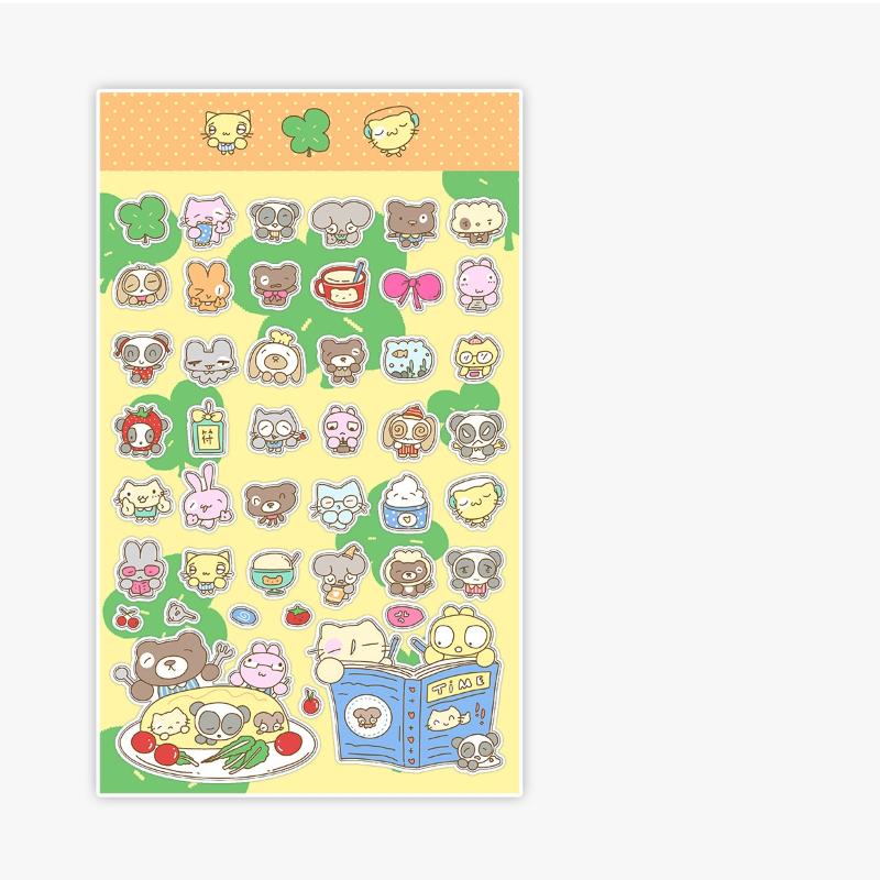 

Kawaii Animals 3D Puffy Stickers Cute Cartoon Scrapbooking Sticker Diy Scrapbook Stickers Stationery Creative Aesthetic Decals as the picture