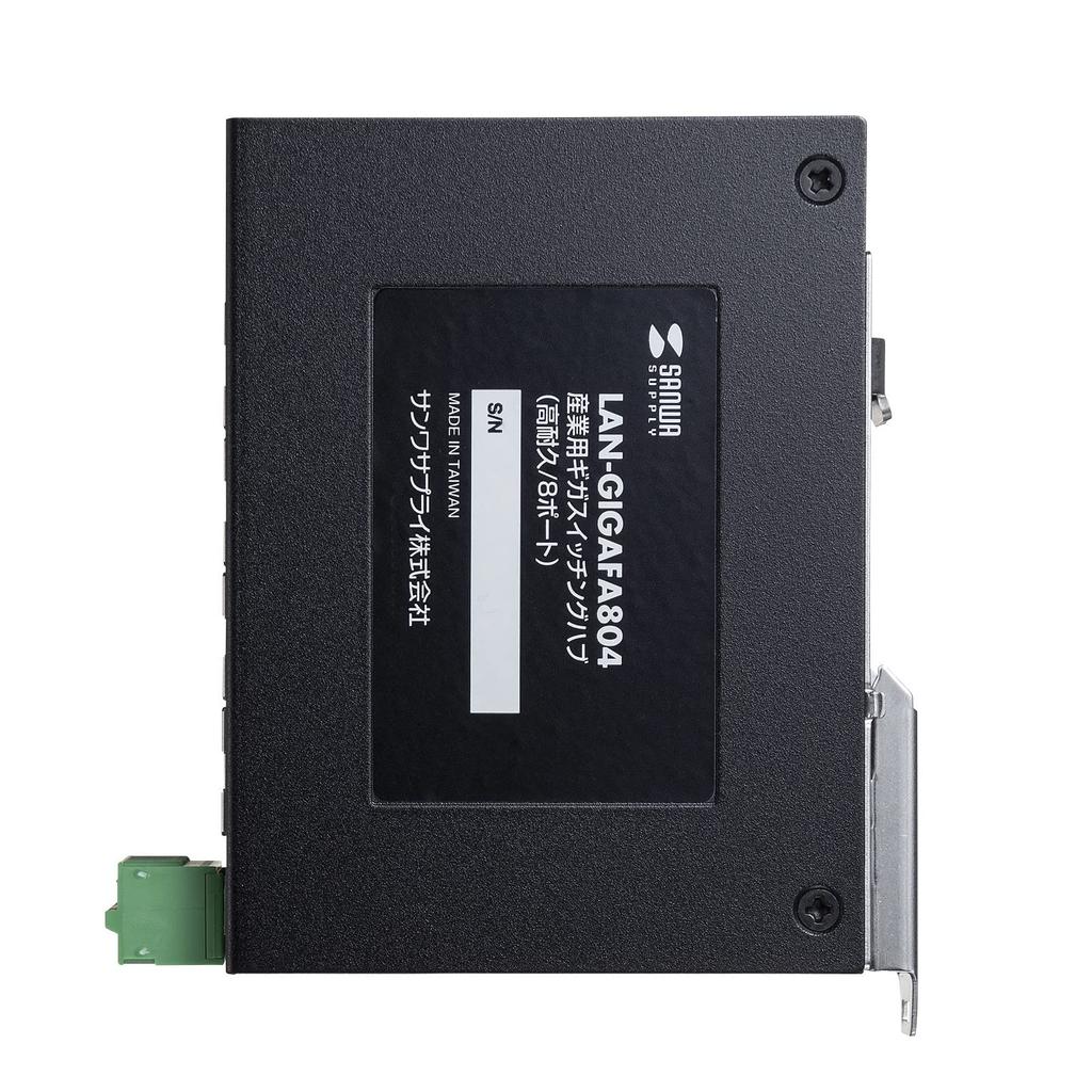SANWA SUPPLY Industrial Giga Switching Hub (High Durability/8 Ports) LAN-GIGAFA804