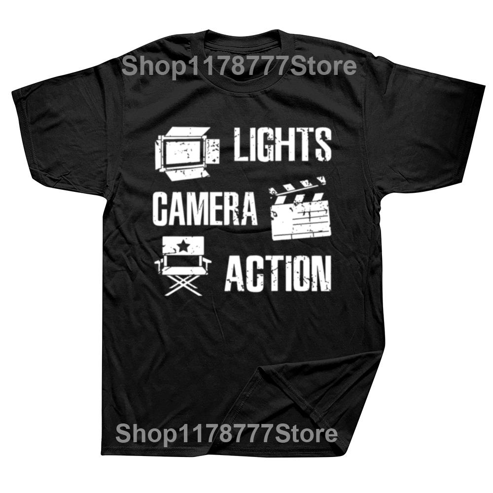 

Movie Director Filmmaker Moviemaker Videography Film Director T Shirt Graphic Streetwear Short Sleeve Birthday Gifts Tshirt Men 4XL