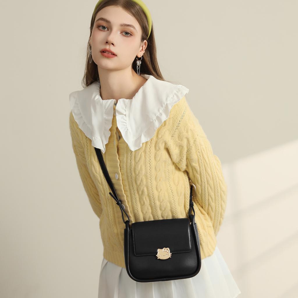 New Sanrio Hello Kitty Synthetic Leather Shoulder Bag, Crossbody Bag Regular Women's Multicolor HHF41056