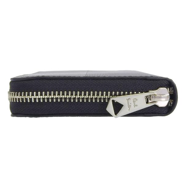 Paul Smith Long Outlet Round Size 10 Men's Wallet, Brand, Leather, Black, Zipper, BPS745, [Item]