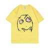 RAGE GUY Funny Meme T Shirt Manga Troll Face Be Me Pensive Red Eyes High Reaction Face T-Shirt Men Women Cotton Oversized Tshirt
