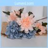Big Dahlia Artificial Flower For Wedding Decor With Silk Material For Home And Hotel Interior Decoration