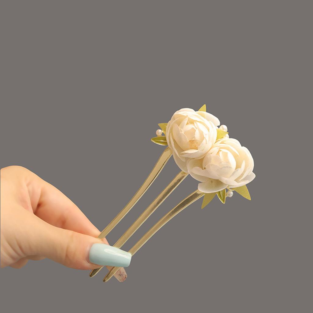 Agrafe de Păr Chinezești Accesorii de Păr 3 Dinți Aliaj Clasic Agrafe de Păr Florale pentru Femei Fete Accesorii Coafură
