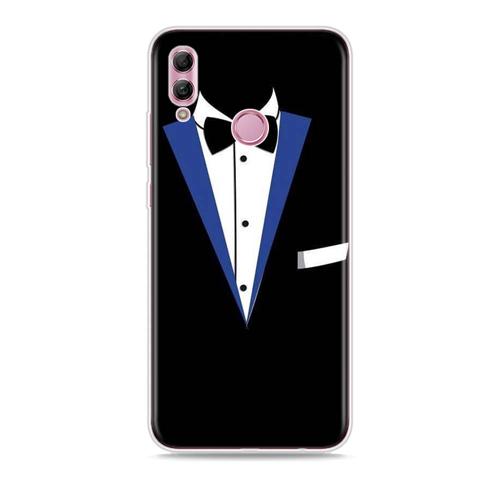 Herren Anzug Hemd Krawatte Silikonhülle Für Honor 30 30S 30i 9 10 9A 9C 9S 9N 10i 10X 9X Lite Pro 5G Handyhülle