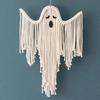 Halloween Ghost Decorations Hand-Woven Tassel Ghost White Rope Ghost Decor Hanging Ghost Wall Art Gift