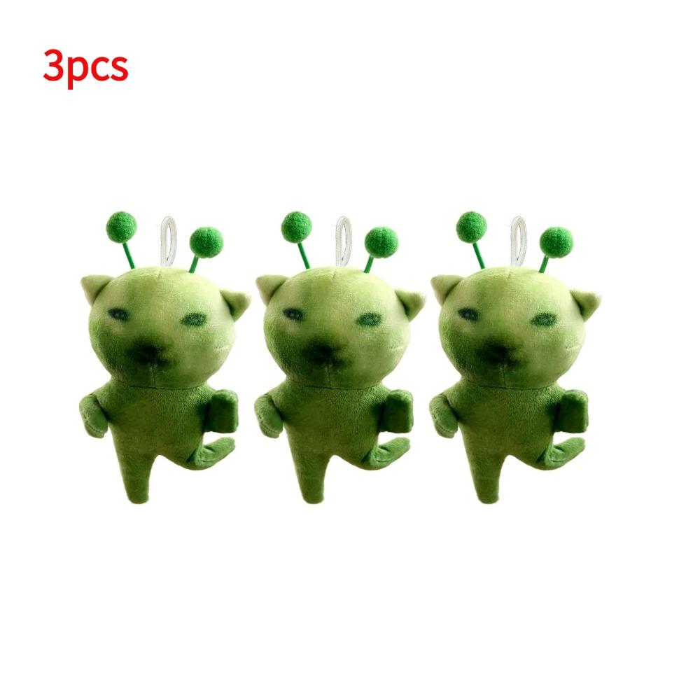 Green Alien Cat Plush Toy Stuffed Animal, Creative Ugly Cute Plushie Keychain For Gifts Green Alien Cat Plush Toy Stuffed Animal