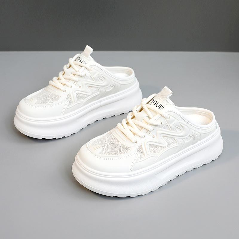 

[Customized] KT2662 small white shoes trendy shoes women s spring and summer women s shoes versatile student flat casual mesh shoes 35