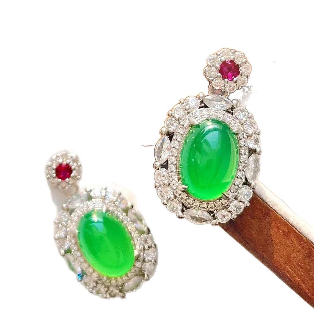 Luminous Vitreous Imperial Chrysoprase Pendant Female Niche To Send Mother Is Not Matched With A Chain