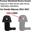 76810-TK8-A01 Premium Adjustable Windshield Washer Nozzles Assembly for Honda Odyssey 2011 2012 2013 2014 2015 2016 2017, Direct Replacement Front