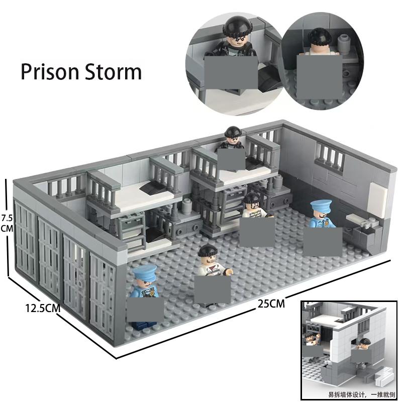 Army style High-Quality Prison High-Quality Scene Building design High-Quality Building High-Quality Block Urban area High-Quality Street