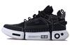 Essence 2 Cushioning Slip Resistant Abrasion Resistant Mid Top Vintage Basketball Shoes Men's Black AGBN069-13
