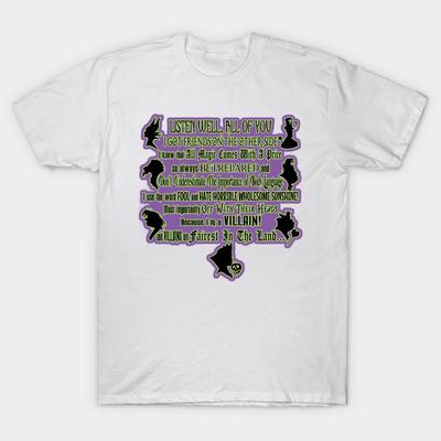 T Shirt Women Villains Oath Harajuku Print Kawaii Tshirt Summer Short Sleeve Female T-Shirt Top Tee