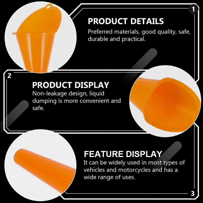 Pâlnie pentru ulei cu gură lungă pentru mașină, anti-stropire, benzină, ulei, instrument de umplere cu combustibil, pâlnie pentru motor din plastic, alimentare cu combustibil pentru motociclete, accesorii auto