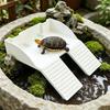 Turtle Tank Accessories With Food Holder Ramp Aquarium Decor Basking Area For Turtle Tank For Climbing Enrichment Resting