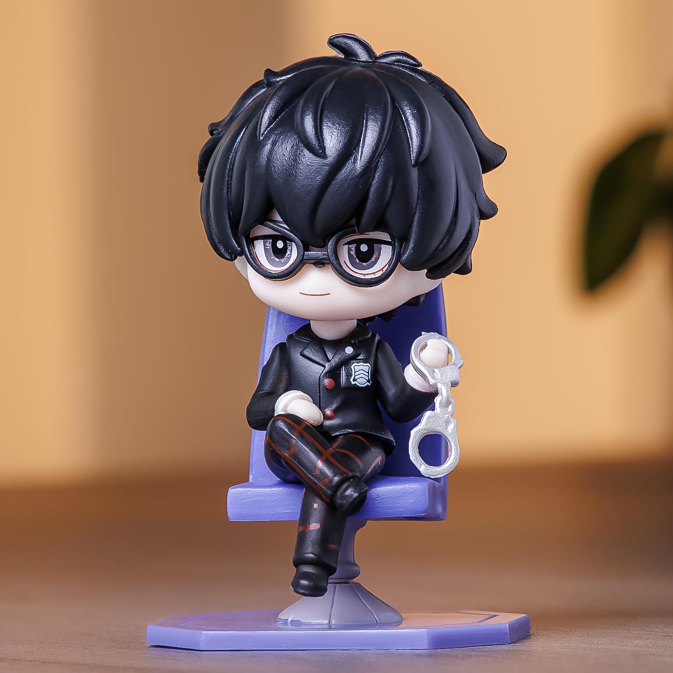 

PERSONA Q Amamiya Ren Yuuki Makoto Yu Narukami Model Statue Anime Peripherals Car Ornaments Home Ornaments Tiny чёрный